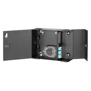 OPTIchannel Wall Mount Cabinet, Double- Door, 4 FSP Adapter Panels (Unloaded)